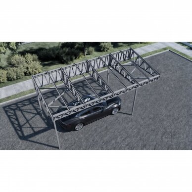 Stoginė - Saulės elektrinė 5.82kW 3500x7720mm 4